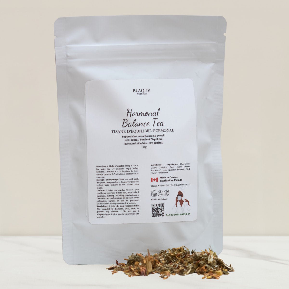 Hormonal Balance Tea - Gentle Support for Hormones, Emotions & Energy - Blaque Wellness