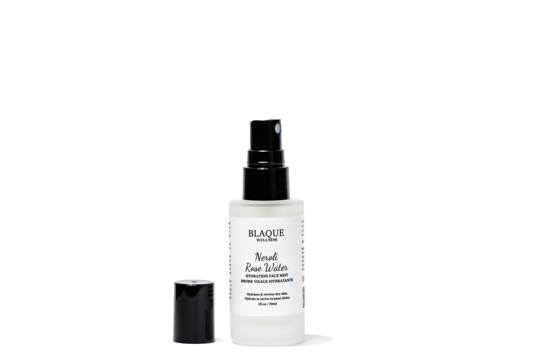 Neroli Rose Water Face Mist - Instant Hydration & Glow - Blaque Wellness