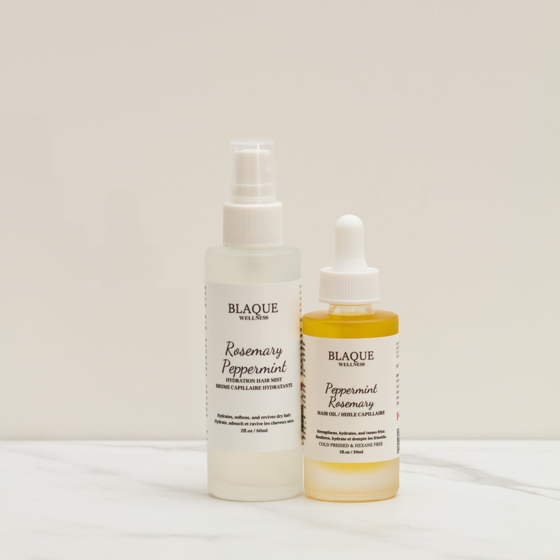 Hair BUNDLE (Rosemary & Peppermint) - Healthy Hair & Scalp - Blaque Wellness