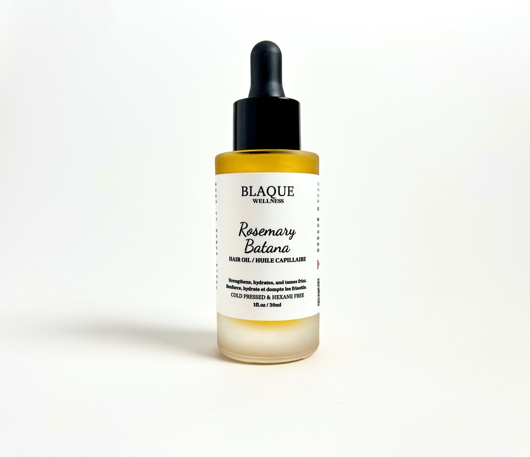 Hair Oil (Peppermint & Rosemary) for Growth & Scalp Nourishment - Blaque Wellness
