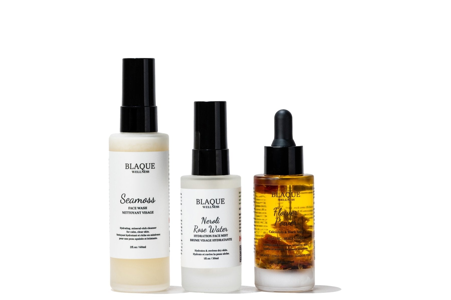 Simple Flower Power Face BUNDLE - Effective Skincare Routine - Blaque Wellness